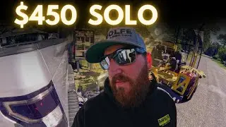 NEW CLIENT, MOWING SOLO MAKING BANK