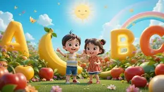ABC Fruits Song | Learn Alphabet with Fruits | A to Z Rhymes for Kids | 3D Animated