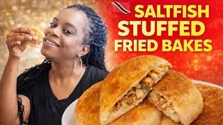 Caribbean Saltfish Stuffed Fried Bakes