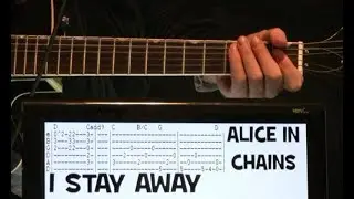 Alice In Chains I Stay Away Guitar Chords Lesson & Tab Tutorial with Solo AIC