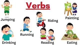 50 Easy Verbs in English with Hindi Meaning and Sentences | Action Words for Kids | Kishan Kids TV.