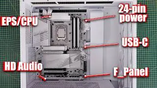 Detailed PC wiring guide - where to connect case cables, PSU cables, fan wires and more