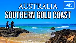 Pt2 | Elephant Rock Lookout | Currumbin Tugun Bilinga | Sthn Gold Coast Beaches & Oceanway | 4K Walk