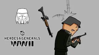 Heroes & Generals - Infantry FG42 gameplay - dropped from the sky and onto an infantry
