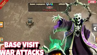 Coc LIVE | War Attacks + Base Visit + League Hits + Clan Rush Event Grind | Clasher Aditya