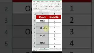 Isodd function in excel | #Shorts