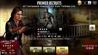 Walking dead: Road to Survival Epic Lilly 10 Pull + 1