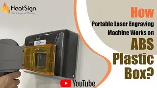 Look How Portable Laser Engraving Machine Work on ABS Plastic Box?