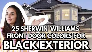 Sherwin Williams FRONT DOOR COLORS for BLACK Exteriors - 25 Ideas