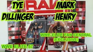 THẠCH PT - WWE TYE DILLINGER - ELITE 57 & MARK HENRY - ELITE FAN CENTRAL (EXCLUSIVE) ACTION FIGURES