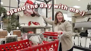 spend the day with me :) early Christmas shopping🎄, car wash, target haul + grocery haul