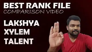 xylem/Talent/Lakshya rankfile comparison video#kerala #malayalam #psc #ldc