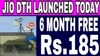 Jio dth setup box launched today !! 6 Month free !! Online booking start !!