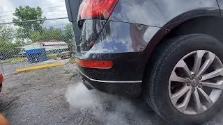 AUDI / VOLKSWAGON SMOKING AFTER WARMING UP.