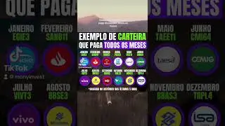 Exemplo de carteira que paga dividendos todos os meses #dividendos #acoes #a&ccedil;&otilde;es #investimentos