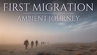 Calm Ambient Visual Journey for Relaxation | Early Humans Crossing Ancient Lands (1 Hour)