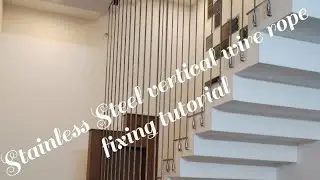 Stainless steel vertical wire rope fixing tutorial