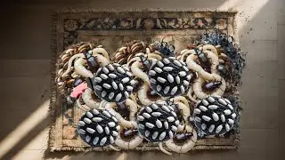 Satisfying ASMR Animation with Hyper Realistic Insect Carpet Ultimate Sensory Experience