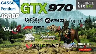 Тест GTX 970 + Pentium G4560 в 11 играх в 2023 году