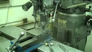 Bridgeport Mill taking a final cut
