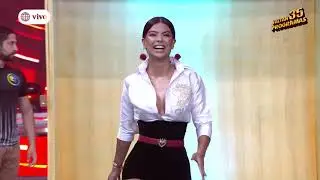 Ivana Yturbe bes&oacute; en vivo a Mario Irivarren al volver a Esto es Guerra