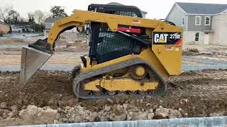 Cat 279d3 Pushing Dirt