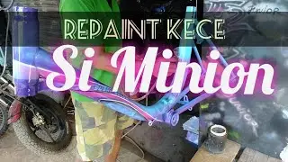 Repaint Sepeda Minitrek MINION biar CAKEP