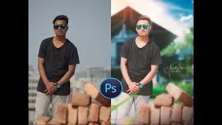 Photoshop CC Tutorial - Fantasy Sunset Color Effects | Sihab Rehman 2018