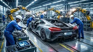 Inside a Supercar Factory! Robots & Workers Build a Beast 🏭🔥