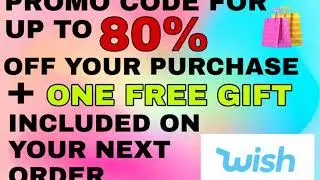 WISH Promo codes 2020 🛍 Up to 80% discount + ONE FREE GIFT 🎁
