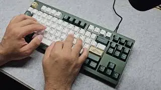 지온웍스 F1-8X V2 + 버텍스 V1.2 스위치 타건 영상