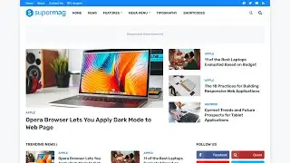 SuperMag - Responsive Magazine Blogger Template