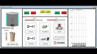 P&ID Fuel Tank System & HMI SCADA Coffee Vending Machine