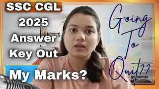 SSC CGL 2025🔥||📚🎯Answer Key Out||📈My Marks #yt #youtube #ssc #cgl