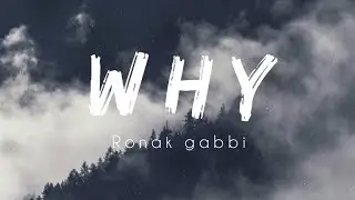 Why - Ronak gabbi Lyrics (slowed reverb)