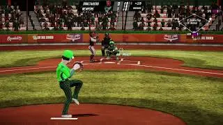 Super Mega Baseball 4 - Lisa Goodwin Throws Out Runner Stealing