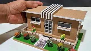 CARA MEMBUAT MINIATUR RUMAH DARI KARDUS BEKAS #110 RUMAH SIMPLE MINIMALIS