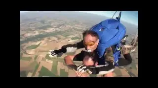 Saut en parachute de Jean-Baptiste