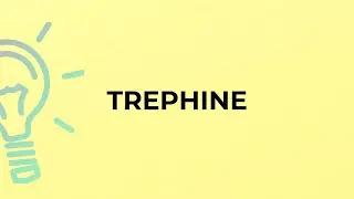 What is the meaning of the word TREPHINE?
