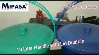 MIPASA  | Dustbin & Plastic Products MIPASA DUSTBIN 10 Liter Handle with Lid