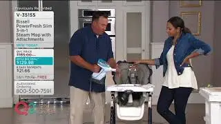 Bissell PowerFresh Slim 3-in-1 Steam Mop with Attachments on QVC
