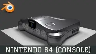 3D Modeling: Nintendo 64 Console - Full Video (Timelapse)