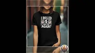 I Rolled a 1 Funny DnD T-Shirt for Gamers