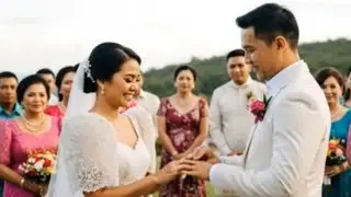 Philippines wedding ring engagement ceremony😍