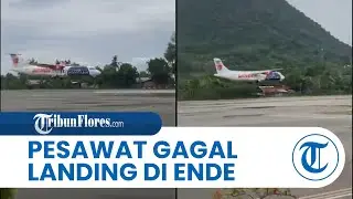 DETIK-DETIK Pesawat Gagal Landing di Bandara Ende Akibat Angin Kencang, Sempat Alami Goncangan