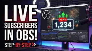 How to Add YouTube Live Subscriber Count in OBS Studio 🔴 | Step-by-Step Tutorial