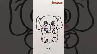 How to raw an  baby Elephant🦣🦣🦣#drawing #art #shortsvideo #shorts #short #elephant