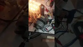 Overvolting washing machine motor! #shorts #electricity