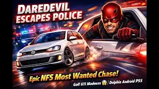 Daredevil ESCAPES Police in Epic NFS Most Wanted GameCube Chase! Golf GTI Madness 😱 Dolphin Android