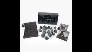 Keep Your Hands Off Sara's 14pc Matte Dice Set Inked In Black